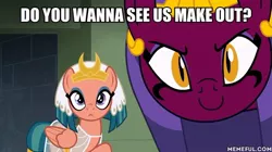 Size: 600x337 | Tagged: safe, derpibooru import, edit, edited screencap, screencap, somnambula, sphinx (character), pegasus, pony, sphinx, daring done?, bronybait, caption, female, image macro, mare, meme, text