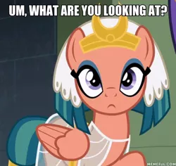 Size: 600x566 | Tagged: safe, derpibooru import, edit, edited screencap, screencap, somnambula, pony, daring done?, caption, image macro, meme, text