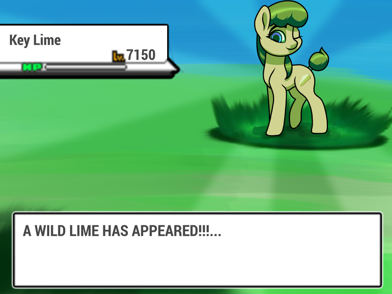 Size: 2732x2048 | Tagged: safe, derpibooru import, oc, oc:key lime, unofficial characters only, earth pony, pony, female, grass, image, mare, one eye closed, one eye open, png, pokémon