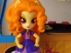 Size: 459x344 | Tagged: safe, artist:whatthehell!?, derpibooru import, adagio dazzle, sunset shimmer, fish, equestria girls, animated, clothes, doll, equestria girls minis, eqventures of the minis, food, gif, irl, japanese, outfit, photo, stop motion, sunset sushi, sushi, toy, truck