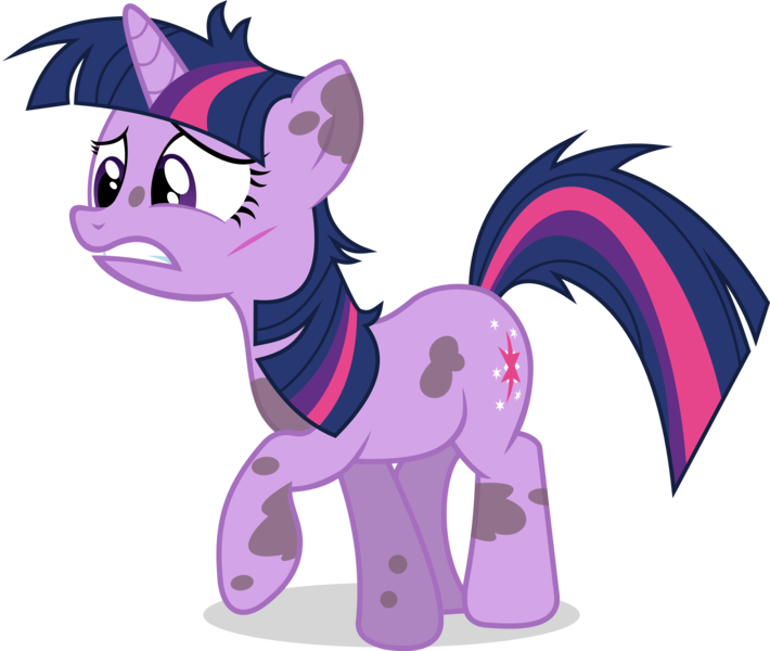 Size: 3551x3002 | Tagged: safe, artist:hornflakes, derpibooru import, twilight sparkle, pony, unicorn, it's about time, dirty, female, high res, mare, messy, paper cut, simple background, solo, transparent background, unicorn twilight, vector