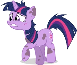 Size: 3551x3002 | Tagged: safe, artist:hornflakes, derpibooru import, twilight sparkle, pony, unicorn, it's about time, dirty, female, high res, mare, messy, paper cut, simple background, solo, transparent background, unicorn twilight, vector