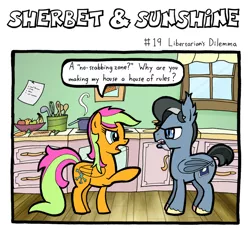 Size: 800x752 | Tagged: safe, artist:hap-sunshine, derpibooru import, oc, oc:hap sunshine, oc:rainbow sherbet, unofficial characters only, bat pony, pegasus, pony, comic, sherbet & sunshine