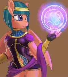 Size: 758x862 | Tagged: safe, artist:raikoh, derpibooru import, somnambula, anthro, pegasus, daring done?, belly button, crossover, egyptian, female, mare, menat, simple background, solo, street fighter, street fighter v