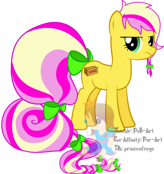 Size: 751x797 | Tagged: artist:princeofrage, bow, derpibooru import, hair bow, irony, oc, oc:strawberry b!tchcake, plushie, ponysona, safe, simple background, solo, tail bow, transparent background, unofficial characters only