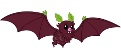 Size: 2700x1200 | Tagged: artist:shiver-star, bat, derpibooru import, flying, food, fruit bat, oc, oc:razzmatazz, raspberry (food), safe, simple background, solo, transparent background, unofficial characters only, vector