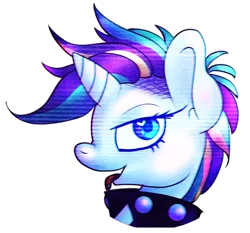 Size: 1559x1454 | Tagged: safe, alternate version, artist:breeoche, derpibooru import, rarity, unicorn, it isn't the mane thing about you, alternate hairstyle, heart eyes, piercing, punk, raripunk, simple background, tongue out, tongue piercing, transparent background, wingding eyes