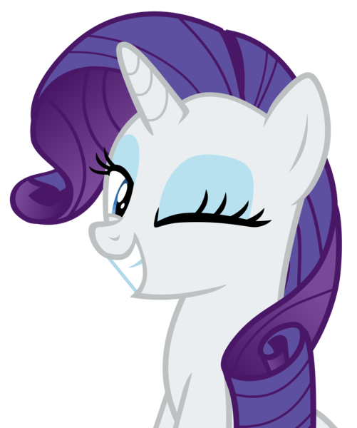 Size: 3789x4535 | Tagged: safe, artist:hendro107, derpibooru import, rarity, pony, unicorn, it isn't the mane thing about you, .svg available, absurd resolution, cute, female, looking at you, mare, one eye closed, raribetes, simple background, smiling, solo, transparent background, updated, vector, wink