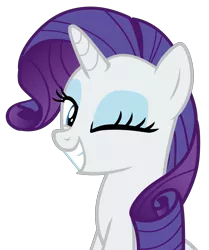 Size: 3789x4535 | Tagged: safe, artist:hendro107, derpibooru import, rarity, pony, unicorn, it isn't the mane thing about you, .svg available, absurd resolution, cute, female, looking at you, mare, one eye closed, raribetes, simple background, smiling, solo, transparent background, updated, vector, wink