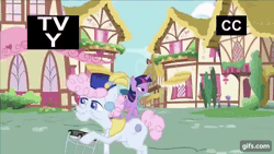 Size: 640x360 | Tagged: alicorn, animated, animation error, cupid (character), derpibooru import, fame and misfortune, female, filly, gif, great moments in animation, liza doolots, mare, out of context, pearly stitch, petunia, ruby pinch, safe, screencap, tootsie flight, tootsie flute, tv rating, tv-y, twilight sparkle, twilight sparkle (alicorn), wings