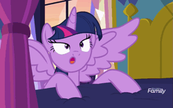 Size: 799x497 | Tagged: safe, derpibooru import, screencap, twilight sparkle, twilight sparkle (alicorn), alicorn, pony, a health of information, animated, gif, invisible stallion, loop, shocked