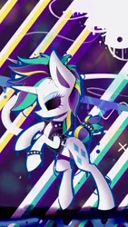 Size: 1861x3309 | Tagged: alternate hairstyle, artist:lixthefork, bracelet, clothes, derpibooru import, it isn't the mane thing about you, jacket, leather jacket, mohawk, punk, raripunk, rarity, rearing, safe, spiked wristband, wristband