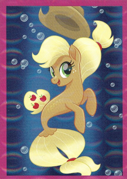 Size: 2554x3585 | Tagged: applejack, applejack's hat, cowboy hat, derpibooru import, hat, my little pony: the movie, safe, seaponified, seapony applejack, seapony (g4), solo, species swap