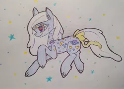 Size: 2428x1740 | Tagged: artist:twitchy-tremor, derpibooru import, g1, night glider (g1), safe, space, traditional art