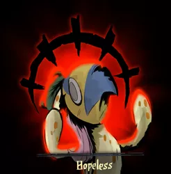 Size: 1195x1215 | Tagged: safe, artist:brisineo, derpibooru import, fluttershy, pegasus, pony, a health of information, darkest dungeon, healer's mask, hopeless, mask, plague doctor, plague doctor mask, solo, swamp fever