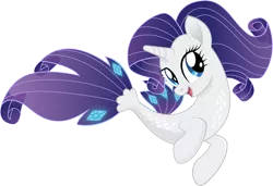 Size: 3199x2182 | Tagged: artist:infinitewarlock, derpibooru import, female, my little pony: the movie, open mouth, rarity, safe, seaponified, seapony (g4), seapony rarity, simple background, solo, species swap, transparent background, vector