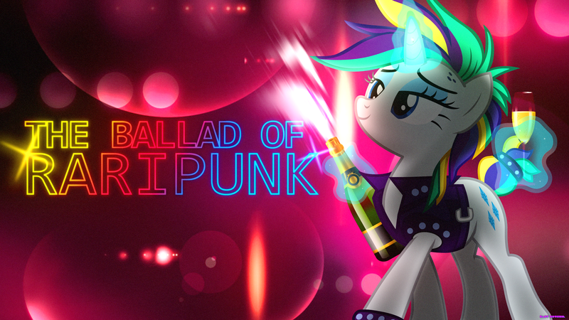 Size: 3840x2160 | Tagged: alternate hairstyle, artist:bastbrushie, derpibooru import, grand theft auto, it isn't the mane thing about you, party, punk, raripunk, rarity, safe, solo, the ballad of gay tony