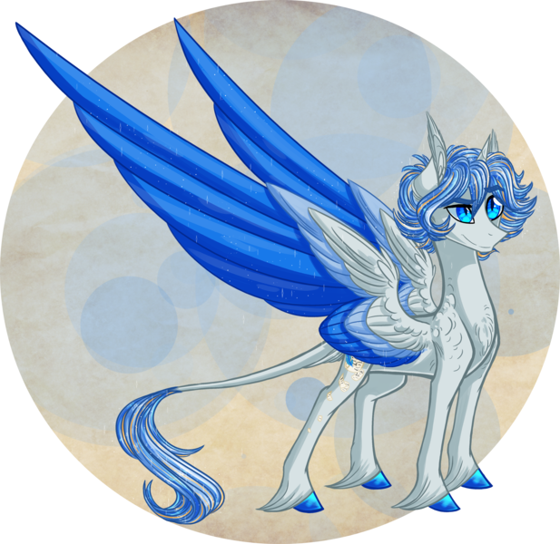 Size: 2466x2400 | Tagged: safe, artist:australian-senior, derpibooru import, oc, oc:atlas invictus, unofficial characters only, alicorn, dracony, dragon, hybrid, pony, kirindos, alternate universe, atlas, atlas (portal), colored hooves, colored wings, colored wingtips, leonine tail, portal, portal (valve), portal 2, short mane, simple background, solo, unshorn fetlocks, wings