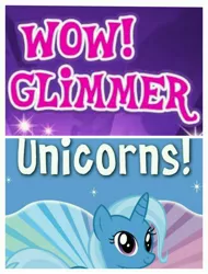 Size: 3106x4096 | Tagged: safe, derpibooru import, trixie, pony, unicorn, female, mare, meme, solo, we are unicorns, wow, wow! glimmer