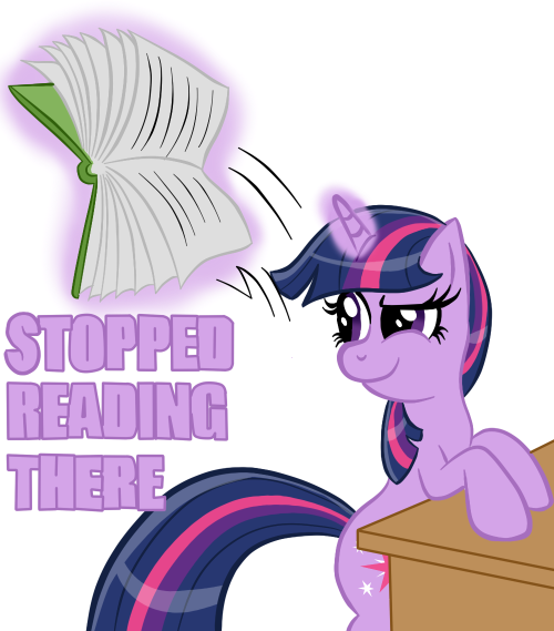 Size: 500x569 | Tagged: book, derpibooru import, didn't read, reaction image, safe, twilight sparkle