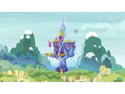 Size: 960x720 | Tagged: alicorn, castle, derpibooru import, houses, ponyville, safe, solo, twilight's castle, twilight sparkle, twilight sparkle (alicorn)