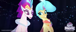 Size: 2048x858 | Tagged: derpibooru import, duo, female, kristin chenoweth, mother and child, mother and daughter, my little pony: the movie, princess skystar, queen novo, safe, screencap, seapony (g4), underwater, uzo aduba