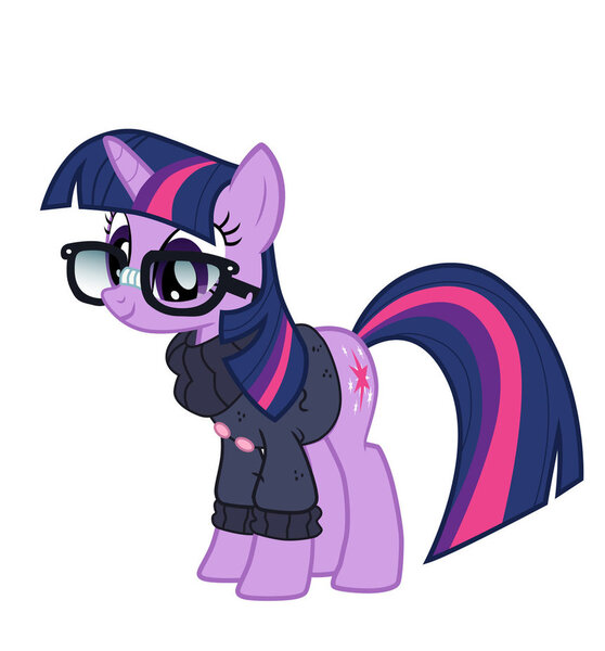 Size: 862x927 | Tagged: artist:n238900, character to character, clothes, derpibooru import, glasses, hoodie, moondancer, moondancer's sweater, pony to pony, safe, simple background, smiling, transformation, transformation sequence, twilight sparkle, vector, white background