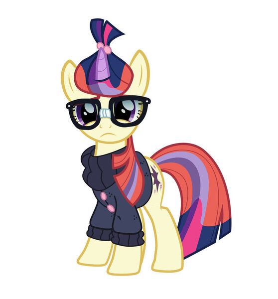 Size: 862x927 | Tagged: artist:n238900, character to character, derpibooru import, frown, glasses, moondancer, moondancer's sweater, pony to pony, recolor, safe, transformation, transformation sequence, twilight sparkle