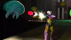 Size: 3200x1800 | Tagged: 3d, anthro, artist:kombatantchampion, crossover, derpibooru import, metroid, metroid (species), missile, oc, oc:firebird, safe, source filmmaker, unofficial characters only