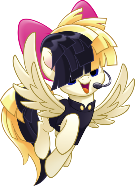 Size: 2212x3047 | Tagged: safe, derpibooru import, edit, songbird serenade, pegasus, pony, my little pony: the movie, female, headworn microphone, high res, mare, microphone, sia (singer), simple background, solo, transparent background, vector