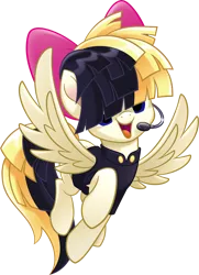 Size: 2212x3047 | Tagged: safe, derpibooru import, edit, songbird serenade, pegasus, pony, my little pony: the movie, female, headworn microphone, high res, mare, microphone, sia (singer), simple background, solo, transparent background, vector