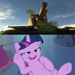 Size: 800x800 | Tagged: alicorn, derpibooru import, edit, exploitable meme, kv-2, meme, on back, screencap, soviet union, suggestive, tank (vehicle), this will end in tears, twilight sparkle, twilight sparkle (alicorn), war thunder, wat, we are going to hell