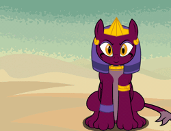 Size: 914x701 | Tagged: animated, artist:iknowpony, cursor, cute, derpibooru import, flash game, floppy ears, game, gif, petting, safe, simulator, sitting, smiling, solo, sphinx, sphinx (character), sphinxdorable, spread wings, tail wag, video game, wings