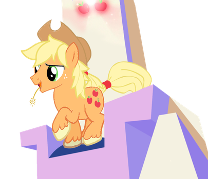 Size: 405x350 | Tagged: safe, artist:rememberstar, derpibooru import, applejack, pony, applejack (male), rule 63, simple background, solo, transparent background