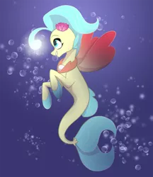 Size: 800x928 | Tagged: artist:fantasyinsanity, bubble, derpibooru import, female, my little pony: the movie, princess skystar, safe, seapony (g4), solo, underwater