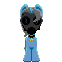 Size: 128x128 | Tagged: animated, artist:сладкий, derpibooru import, gas mask, gif, mask, oc, oc:lolvat, pixel art, safe, solo, unofficial characters only