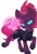 Size: 500x744 | Tagged: safe, artist:teranen, derpibooru import, tempest shadow, pony, unicorn, my little pony: the movie, armor, bitch i'm fabulous, broken horn, cute, female, hoof shoes, horn, image, looking at you, mare, no catchlights, no pupils, png, raised hoof, skintight clothes, solo, storm king's emblem, subversive kawaii, vulgar, walking