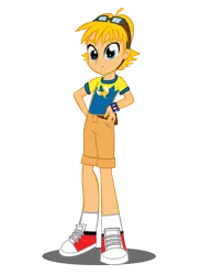 Size: 1800x2329 | Tagged: safe, artist:trungtranhaitrung, derpibooru import, equestria girls, crossover, equestria girls-ified, miles "tails" prower, simple background, solo, sonic the hedgehog (series), transparent background