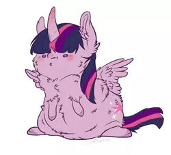 Size: 748x679 | Tagged: alicorn, artist:funnymouth, chest fluff, derpibooru import, fluffy, safe, simple background, twilight sparkle, twilight sparkle (alicorn), white background