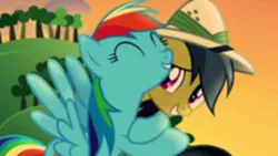 Size: 640x360 | Tagged: daring do, daring don't, derpibooru import, edit, edited screencap, rainbow dash, retro, retro filter, safe, screencap, vintage