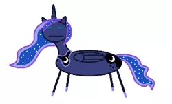 Size: 400x242 | Tagged: safe, artist:watermelon changeling, derpibooru import, princess luna, alicorn, pony, 1000 hours in ms paint, :|, simple background, solo, stick figure, white background