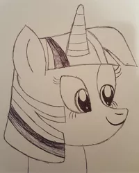 Size: 2988x3735 | Tagged: alicorn, derpibooru import, drawing, ink, paper, safe, traditional art, twilight sparkle, twilight sparkle (alicorn)