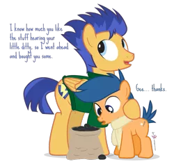 Size: 825x780 | Tagged: artist:dm29, brothers, clothes, coal, derpibooru import, first base, flash sentry, it's a pony kind of christmas, male, orange bros, safe, siblings, simple background, sweater, transparent background, voice actor joke