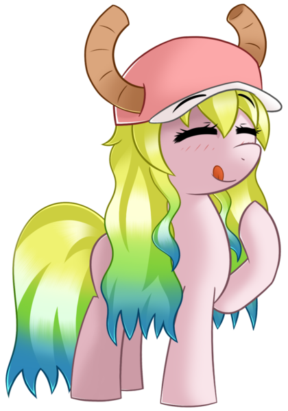 Size: 1050x1500 | Tagged: safe, artist:sykobelle, derpibooru import, ponified, pony, quetzalcoatl, lucoa, miss kobayashi's dragon maid, raised hoof, simple background, solo, transparent background