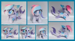 Size: 1024x567 | Tagged: artist:fireflytwinkletoes, beanie (plushie), derpibooru import, irl, multicolored hair, oc, original species, photo, plushie, rainbow hair, safe, shark, shark pony, unofficial characters only