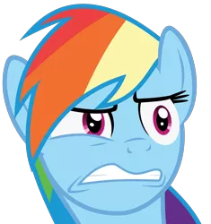 Size: 3000x3188 | Tagged: safe, artist:sollace, derpibooru import, rainbow dash, pegasus, pony, daring done?, .svg available, cringing, faic, frown, grimace, simple background, solo, transparent background, vector