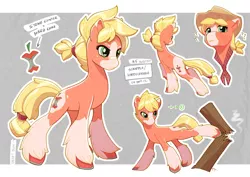 Size: 1280x904 | Tagged: safe, artist:loupgarou, derpibooru import, applejack, earth pony, pony, leak, spoiler:g5, applejack (g5), bandana, blaze (coat marking), bucking, cowboy hat, female, g5, hardcore, hat, mare, neckerchief, socks (coat marking), stetson, unshorn fetlocks