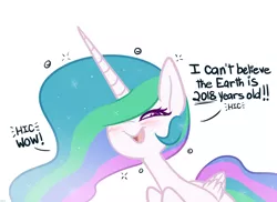 Size: 786x571 | Tagged: safe, artist:higgly-chan, derpibooru import, princess celestia, alicorn, pony, dialogue, drunk, drunklestia, female, go home you're drunk, mare, silly, silly pony, simple background, smiling, solo, white background, wrong