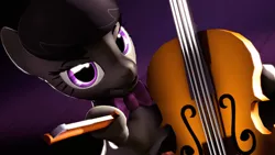 Size: 3840x2160 | Tagged: safe, artist:wiizzie, derpibooru import, octavia melody, pony, 3d, bow (instrument), cello, cello bow, high res, musical instrument, solo
