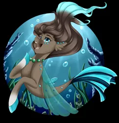 Size: 1994x2048 | Tagged: artist:crecious, black background, derpibooru import, female, mare, oc, safe, seaponified, seapony (g4), simple background, smiling, solo, species swap, underwater, unofficial characters only
